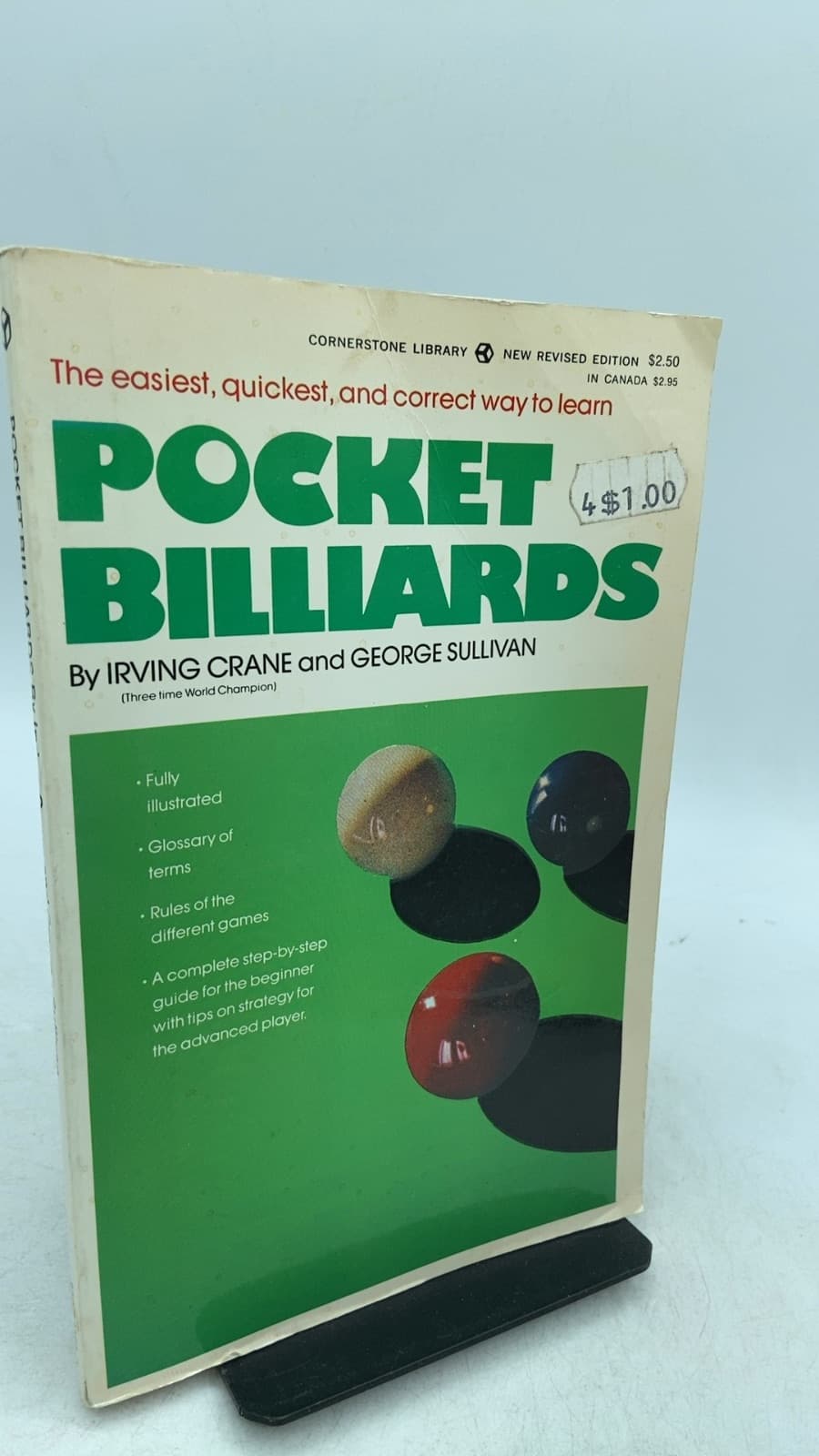 Pocket Billiards by George Sullivan and Irving Crane - front cover