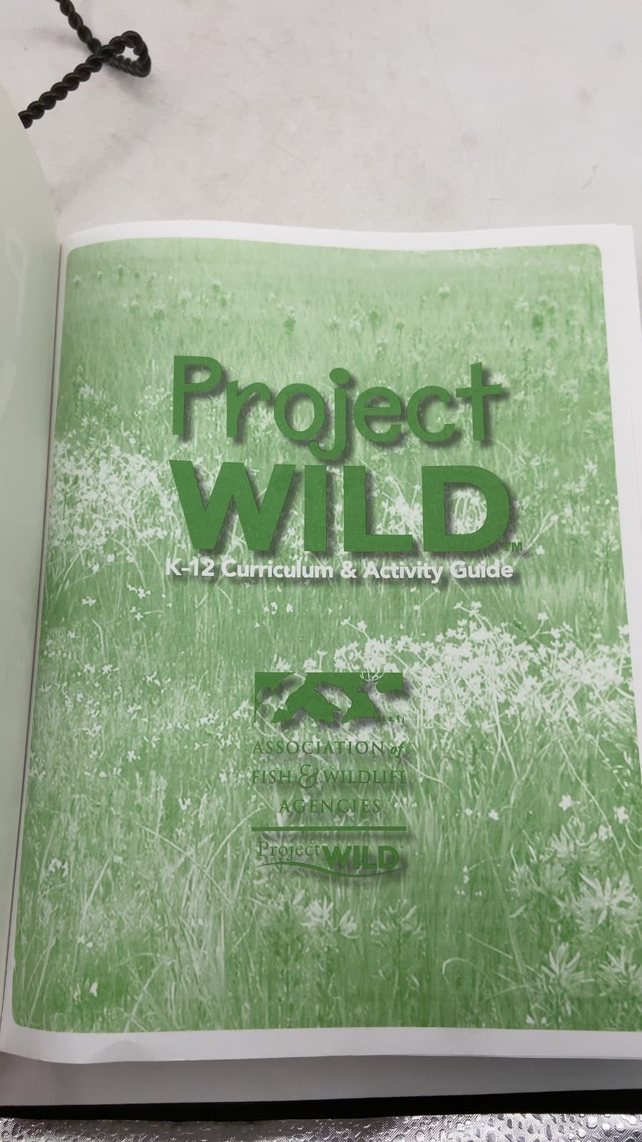 Project WILD: K-12 Curriculum & Activity Guide by Association of Fish & Wildlife Agencies - title page