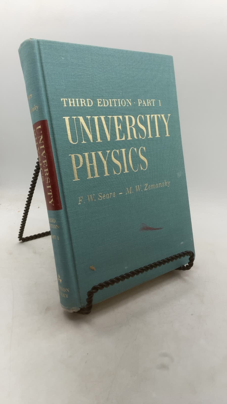 University Physics, Third Edition - Part 1: Mechanics, Heat and Sound by F. W. Sears - M. W. Zemansky - front cover
