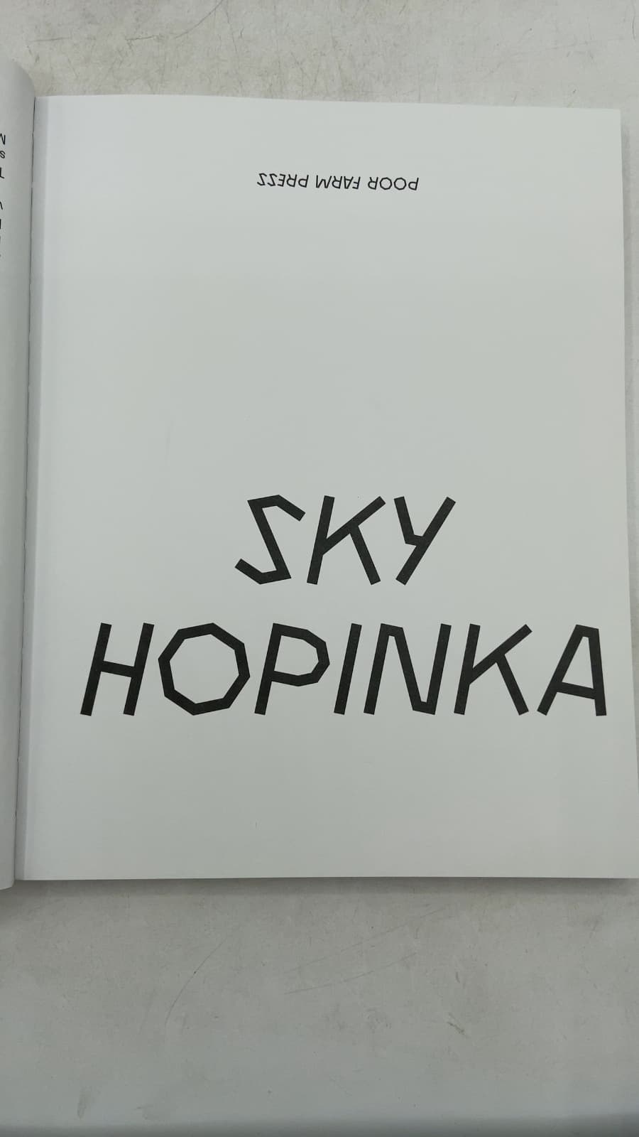 SKY Hopinka by Sky Hopinka - title page