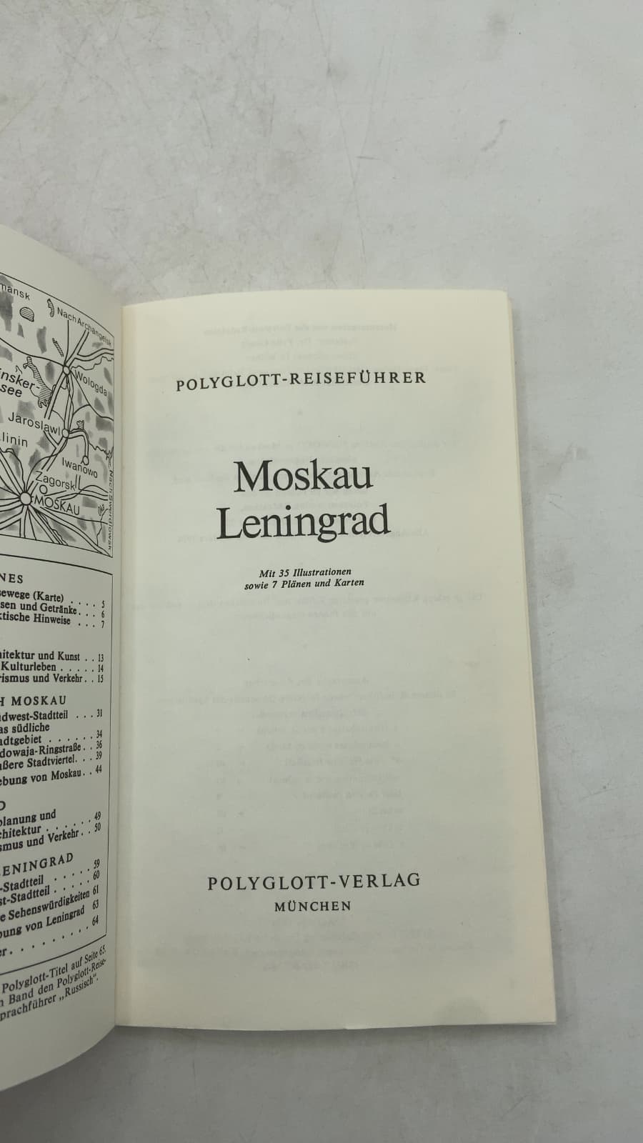 Reiseführer Moskau Leningrad by Dr. Fritz Gansz - title page