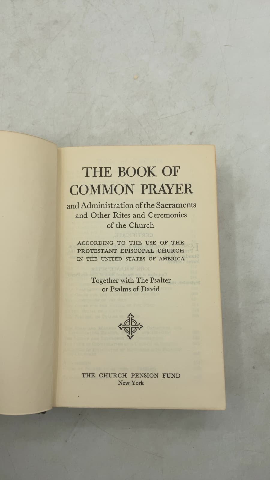 THE Book OF Common Prayer - title page