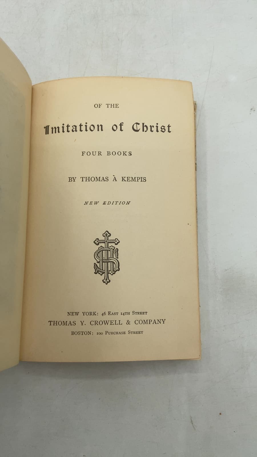 Of the Imitation of Christ by Thomas à Kempis - title page