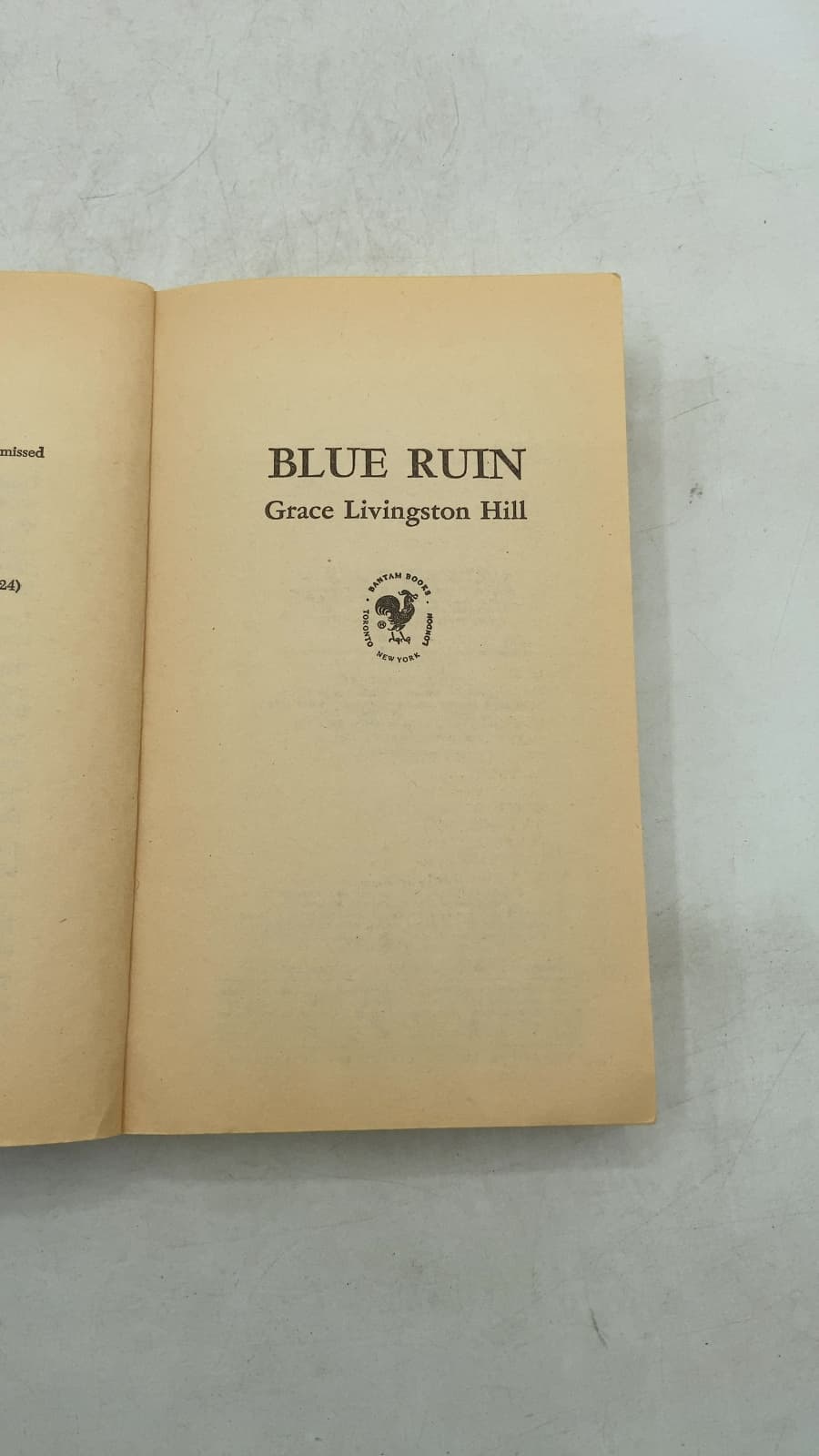Blue Ruin by Grace Livingston Hill - title page