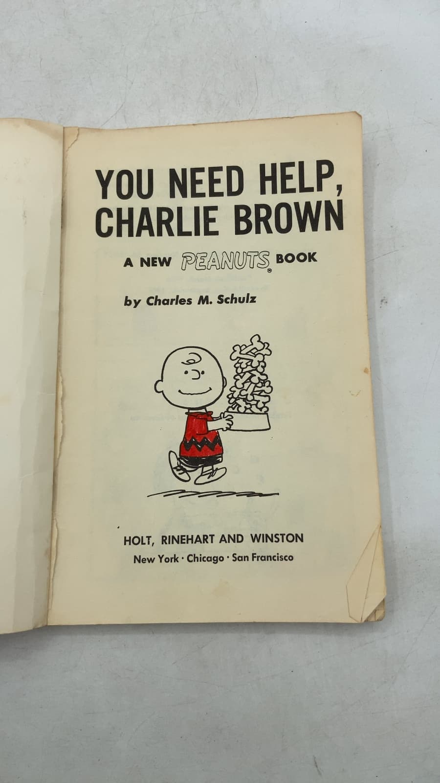 YOU Need Help, Charlie Brown by Charles M. Schulz - title page