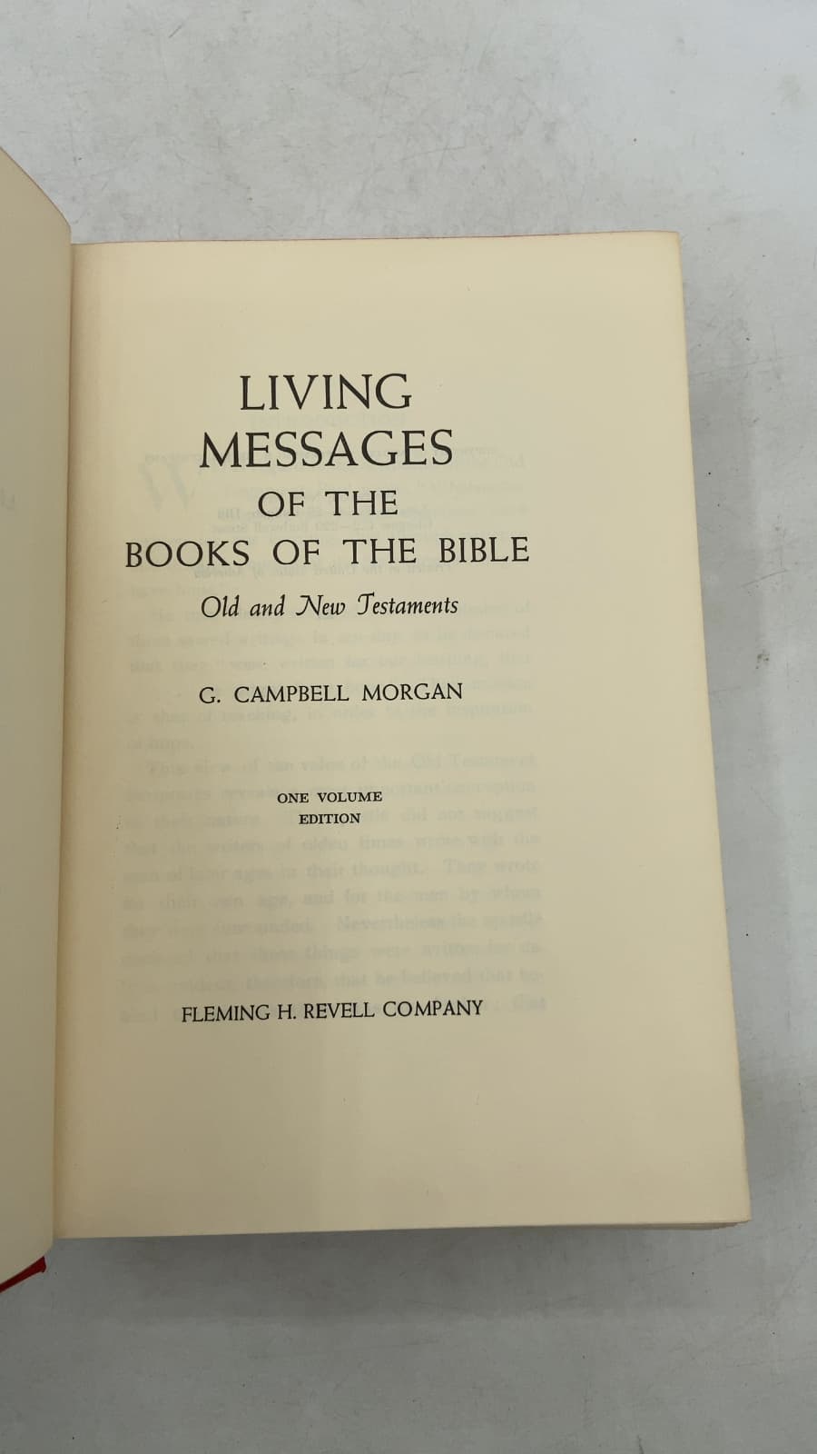 Living Messages OF THE Books OF THE Bible Old and New Testaments by G. Campbell Morgan - title page