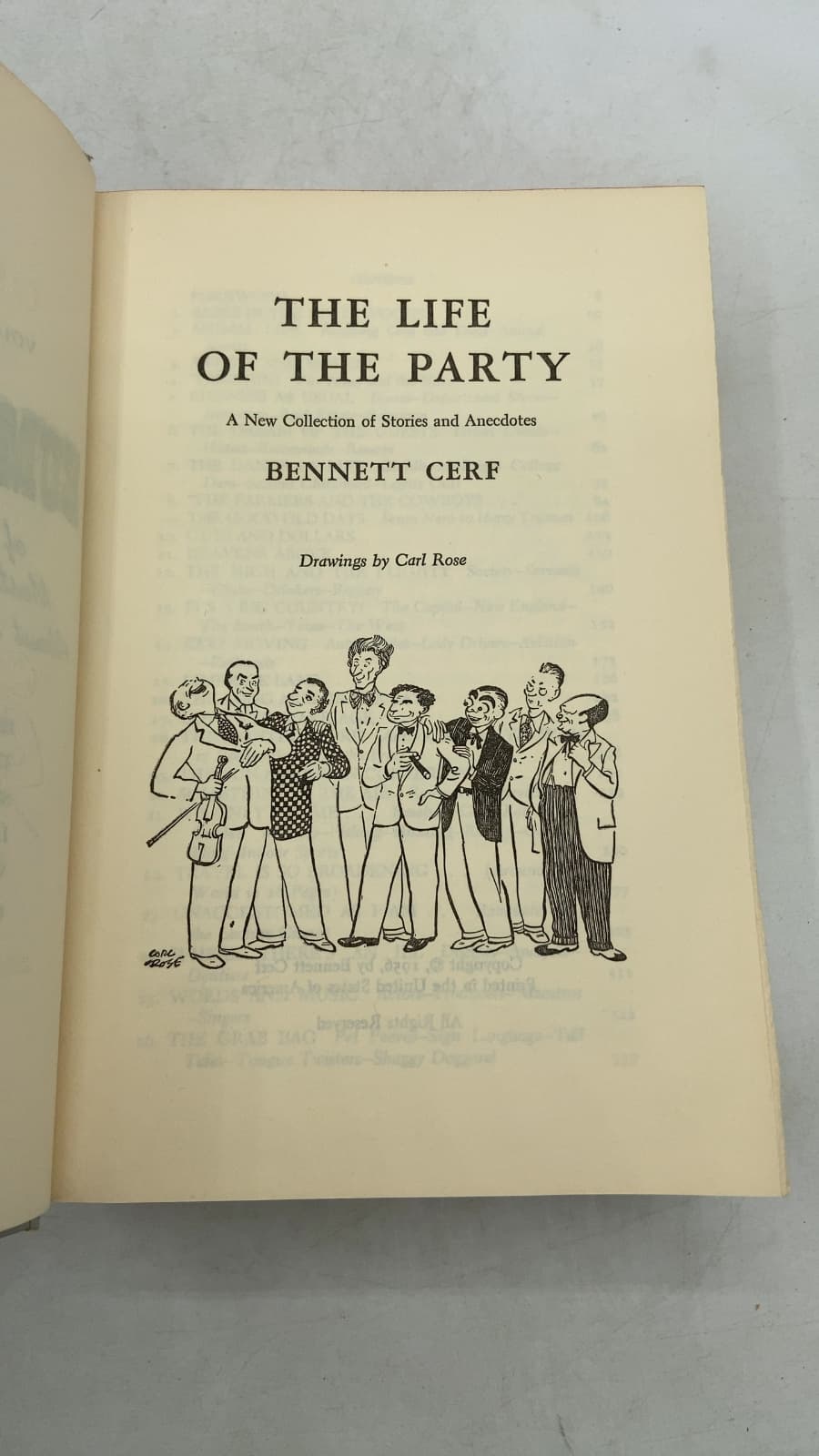 The Life of the Party by Bennett Cerf - title page