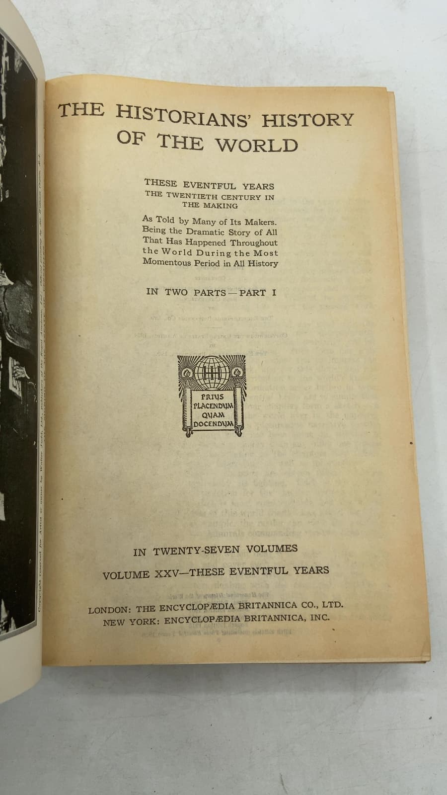 The Historians' History of the World: These Eventful Years (Volume XXV, Part I) - title page