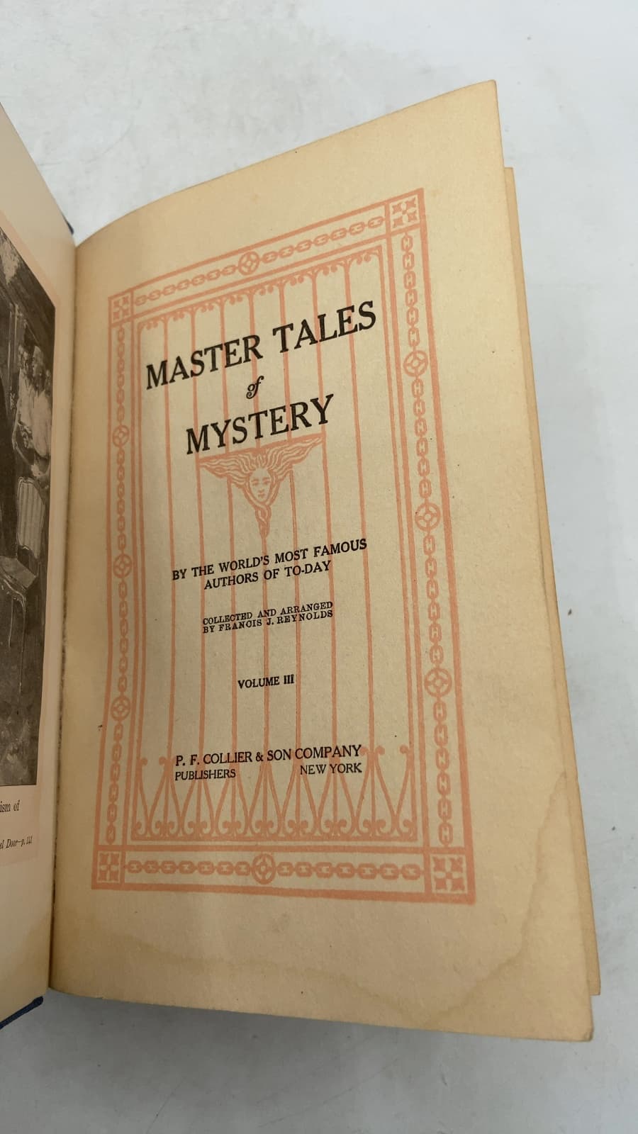 Master Tales of Mystery, Volume III by Collected and Arranged by Francis J. Reynolds - title page