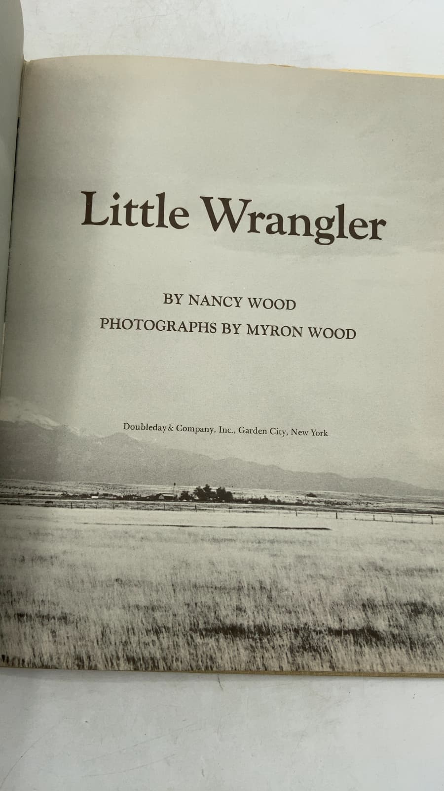 Little Wrangler by Nancy Wood - title page