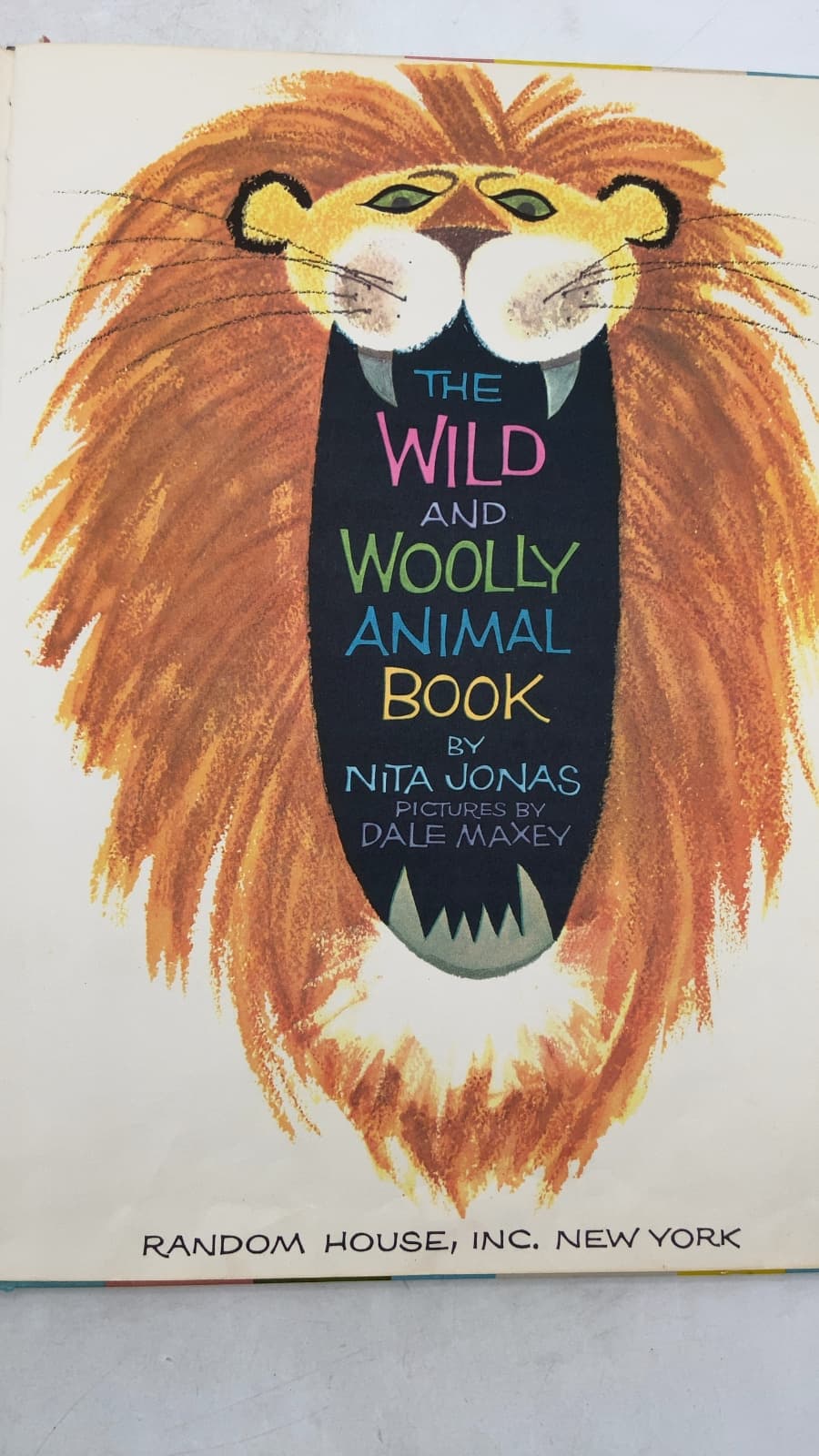 The Wild and Woolly Animal Book by Nita Jonas - title page