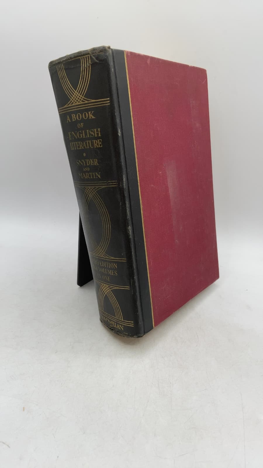 A Book of English Literature by Franklyn Bliss Snyder, Ph.D. and Robert Grant Martin, Ph.D. - front cover