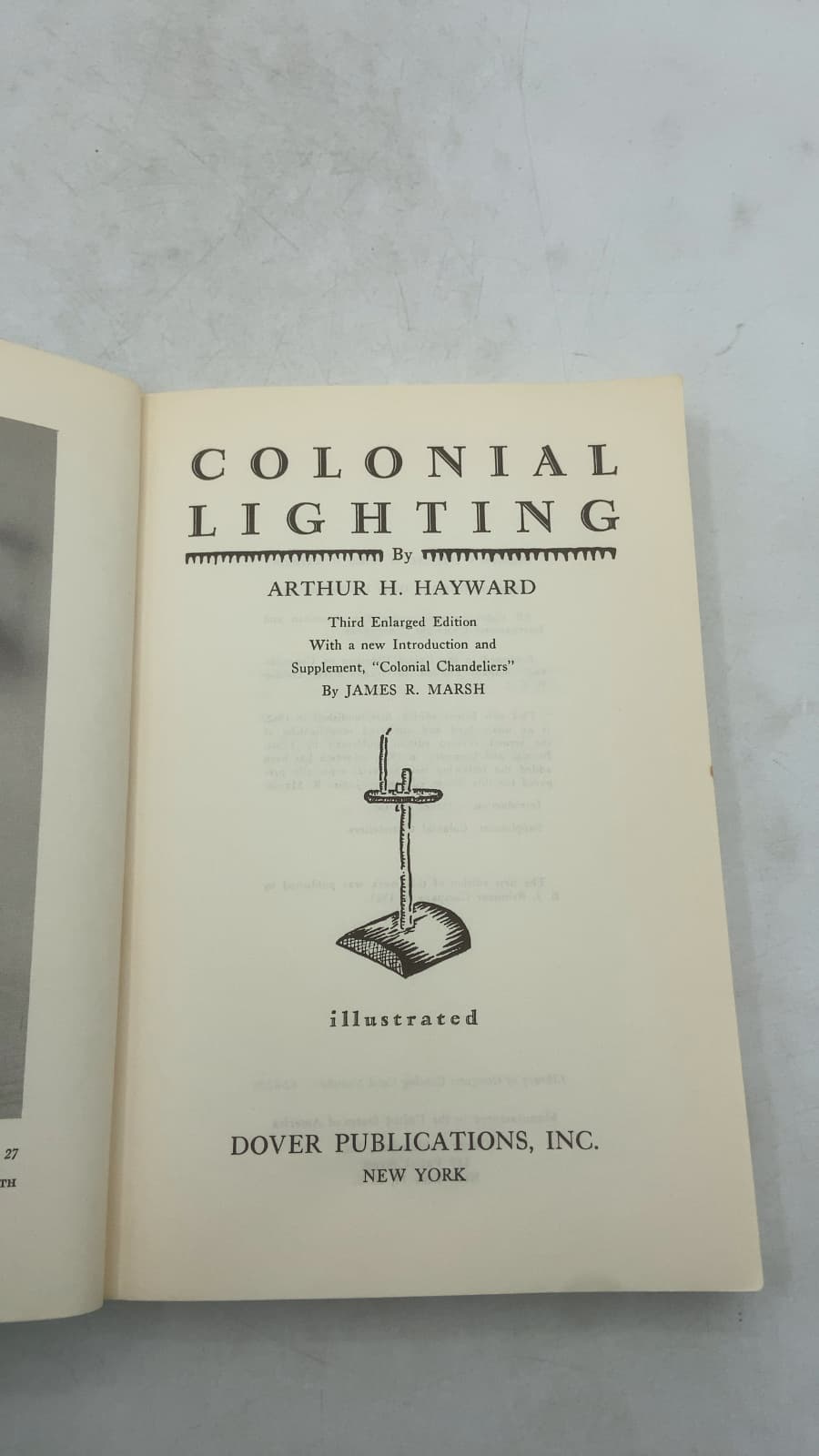 Colonial Lighting by Arthur H. Hayward - title page