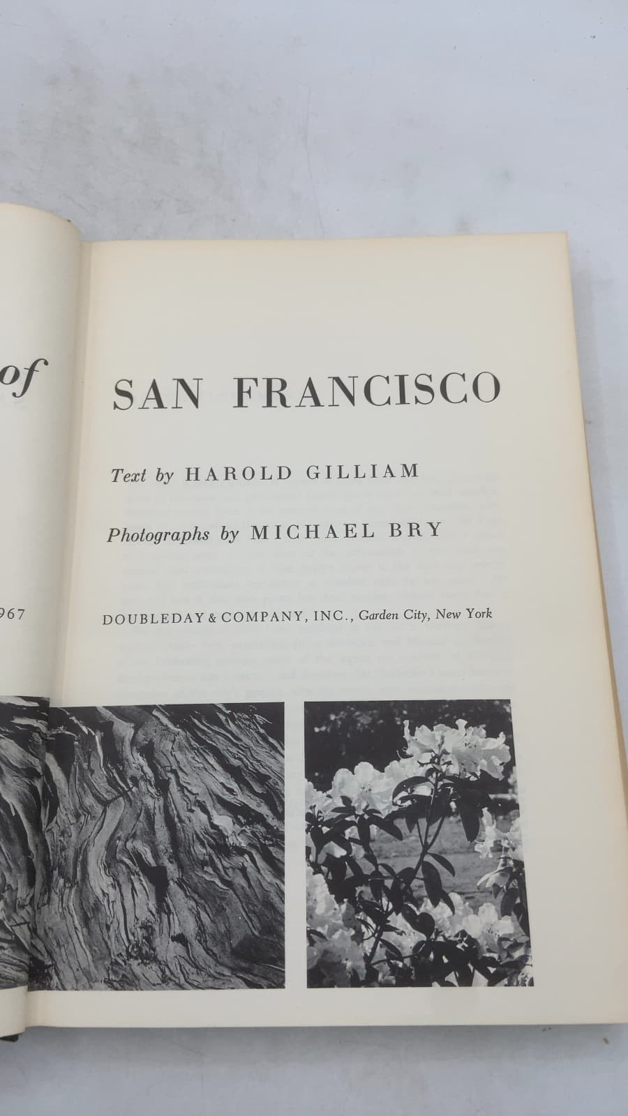 The Natural World of San Francisco by Harold Gilliam and Michael Bry - title page