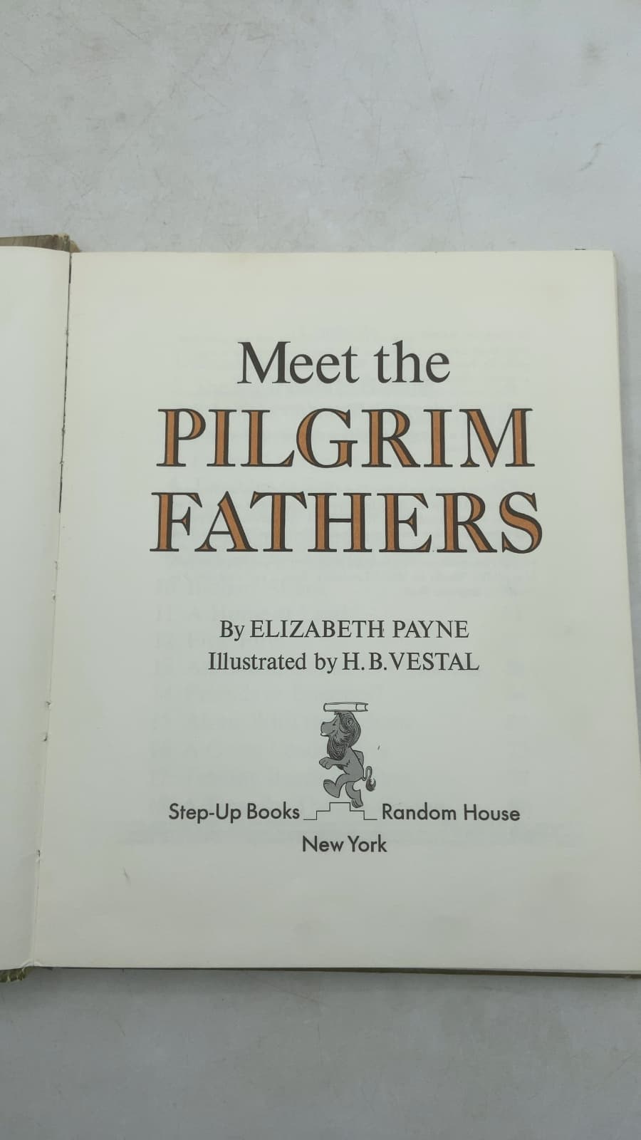 Meet the Pilgrim Fathers by Elizabeth Payne - title page