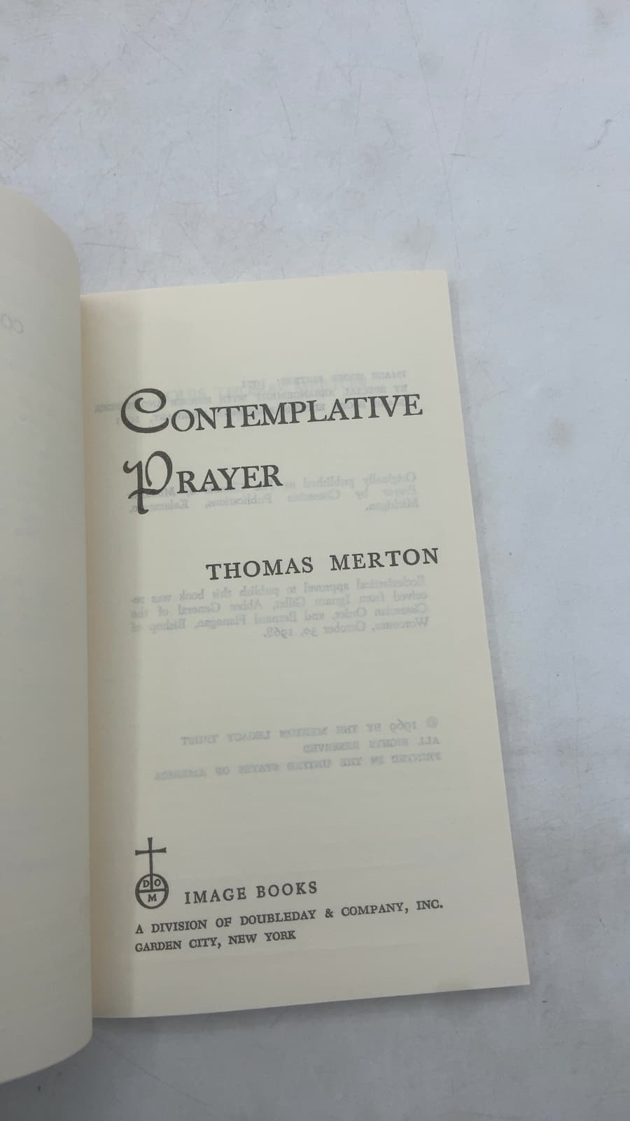 Contemplative Prayer by Thomas Merton - title page