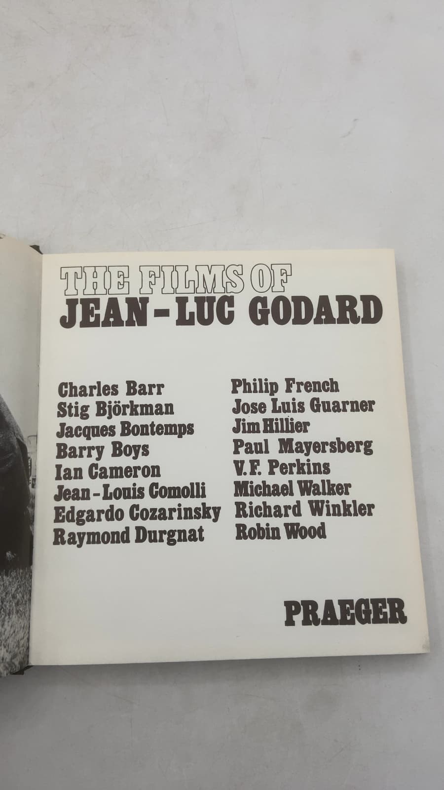 THE Films OF Jean-LUC Godard by Ian Cameron (ed.) - title page