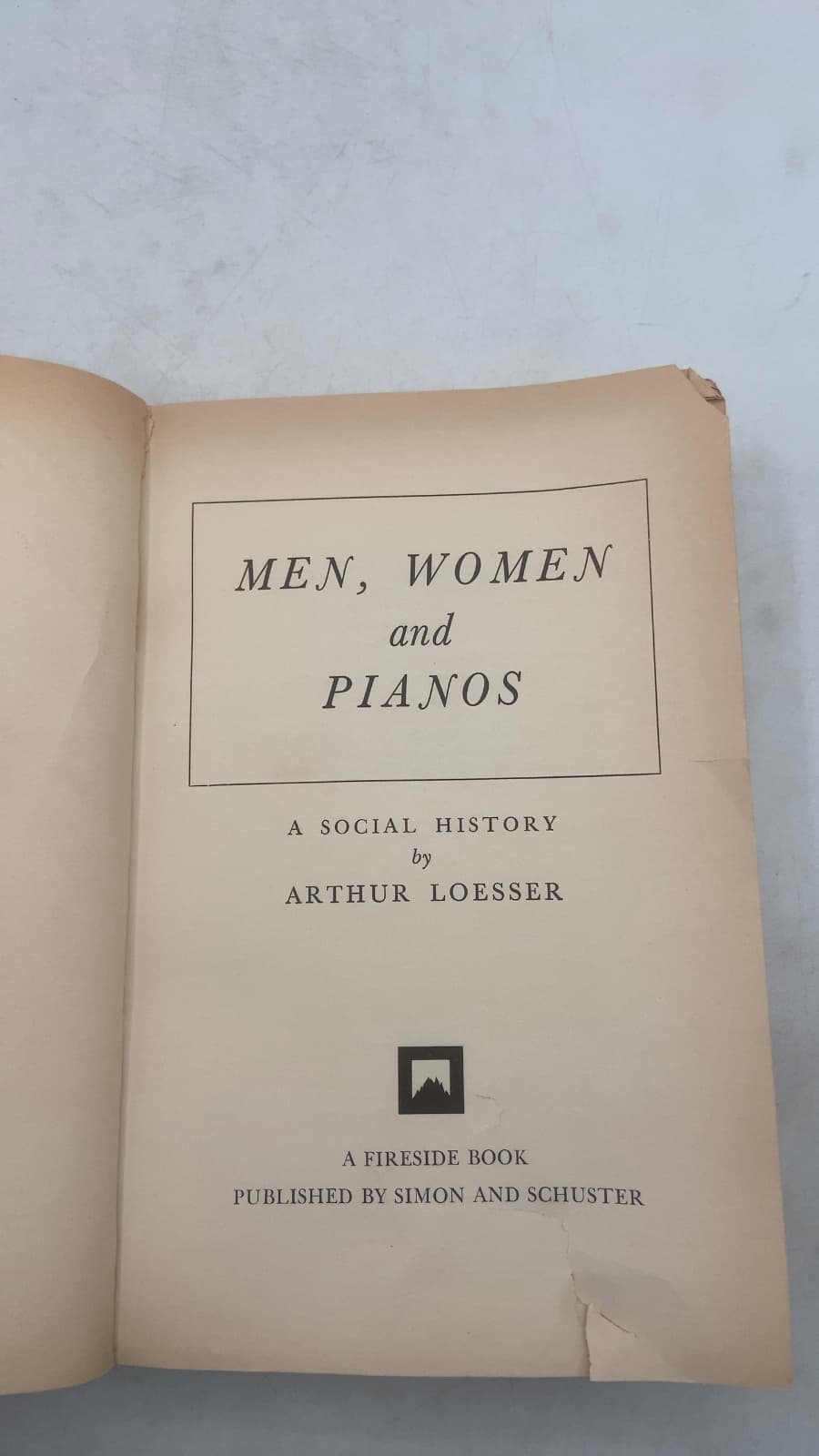 Men, Women and Pianos: A Social History by Arthur Loesser - title page