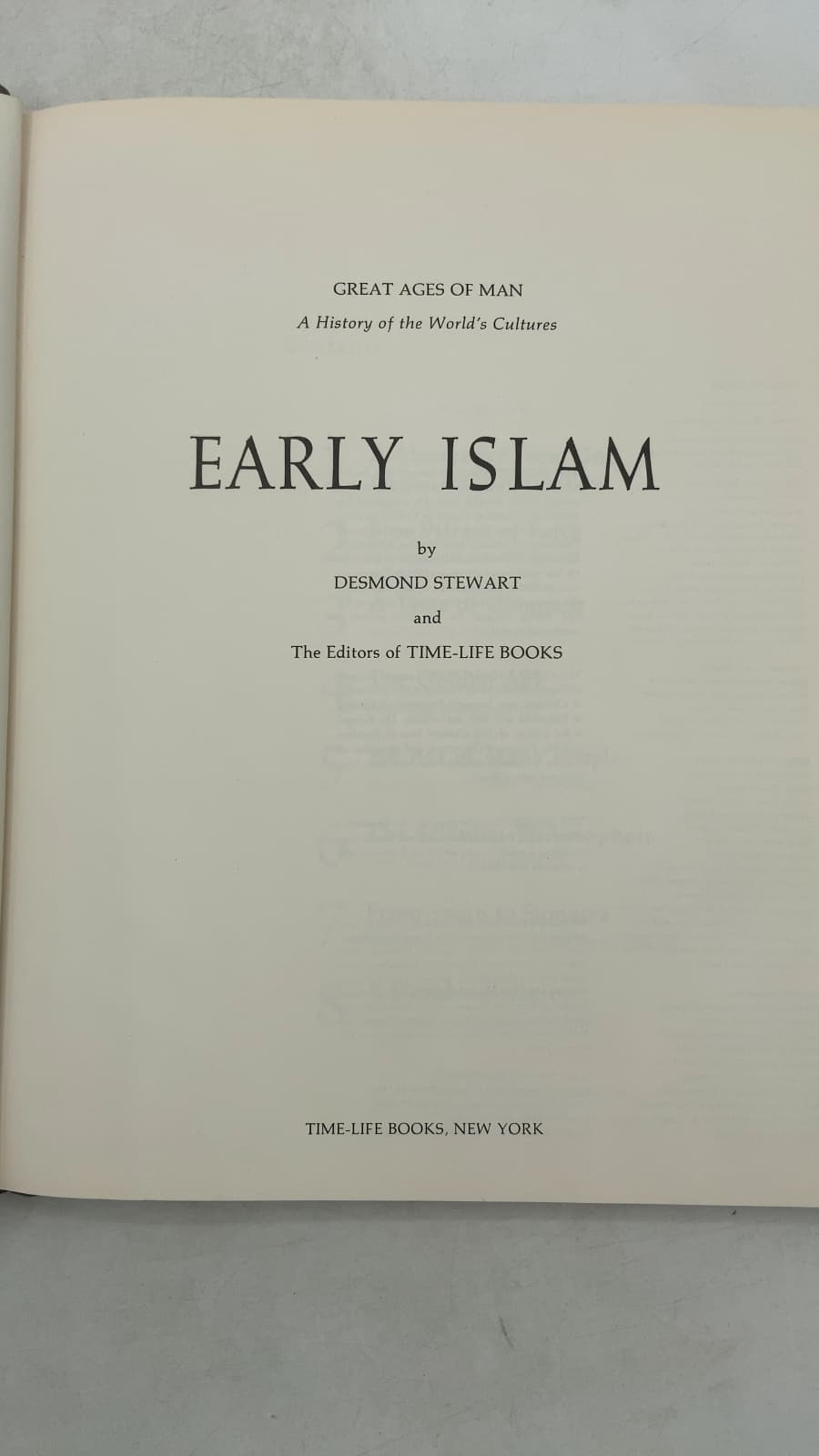 Early Islam by Desmond Stewart and the Editors of Time-Life Books - title page