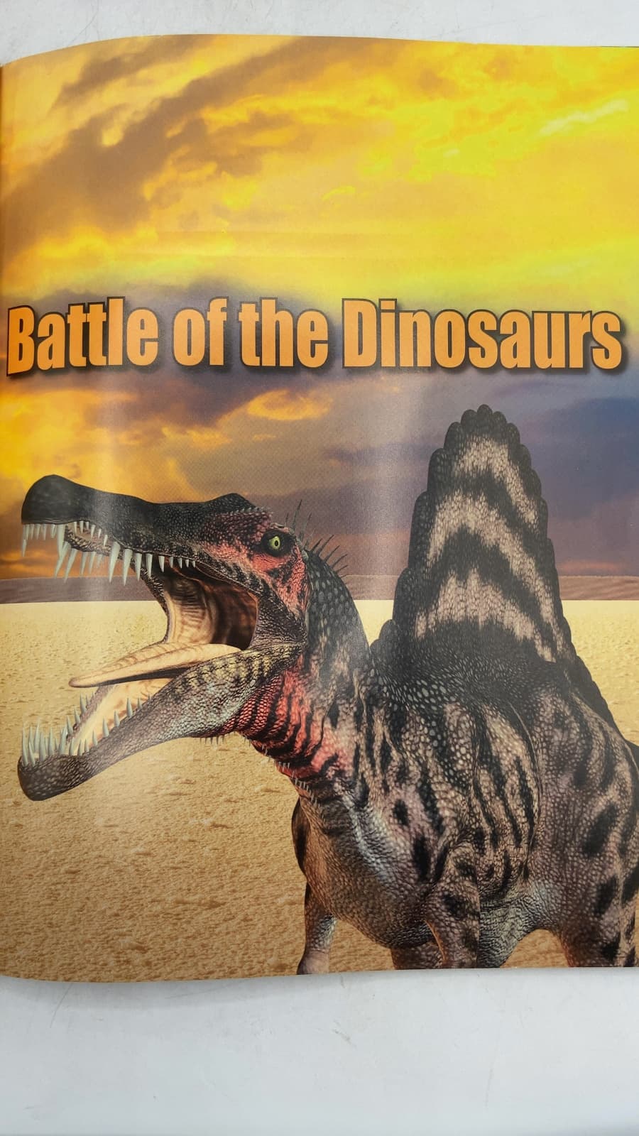 Battle of the Dinosaurs by Lisa Regan - title page