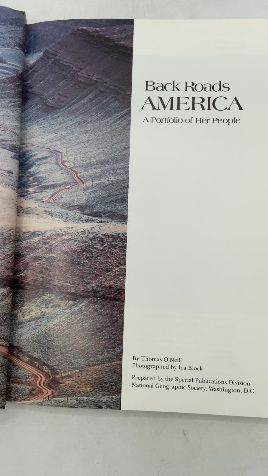 Back Roads America: A Portfolio of Her People by Thomas O'Neill - title page