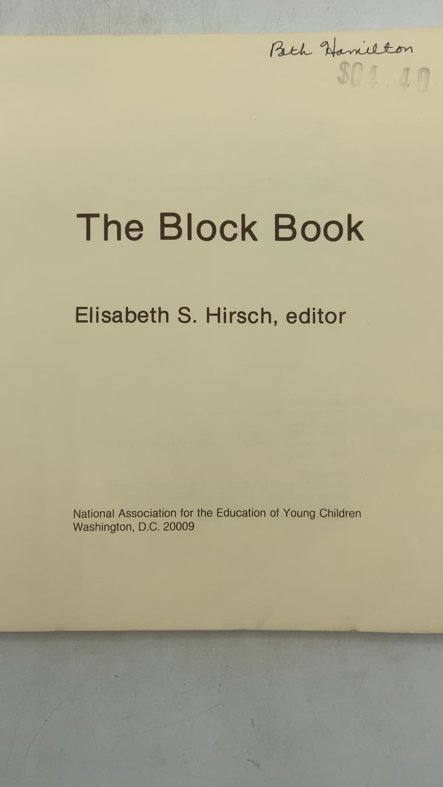 The Block Book by Elisabeth S. Hirsch, editor - title page