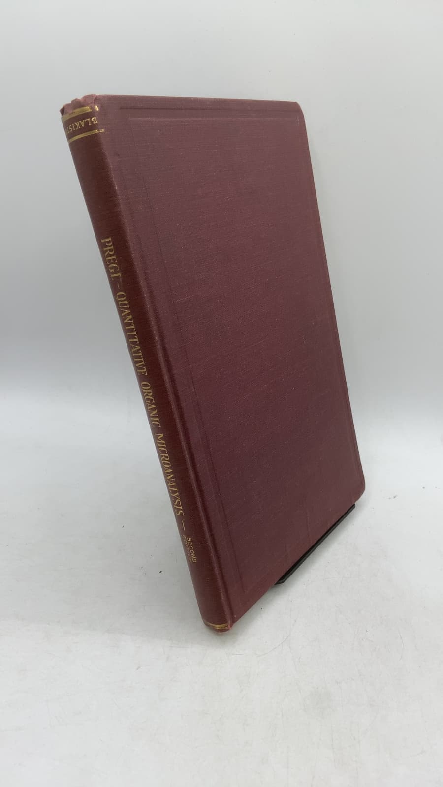 Quantitative Organic Microanalysis by Fritz Pregl - front cover
