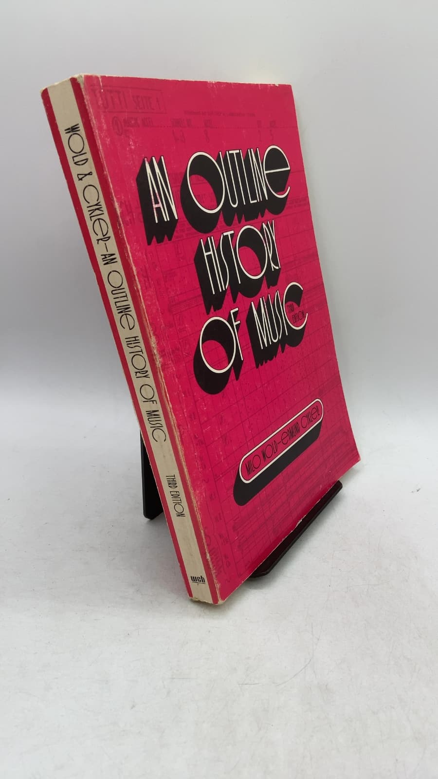 An Outline History of Music by Milo Wold and Edmund Cykler - front cover