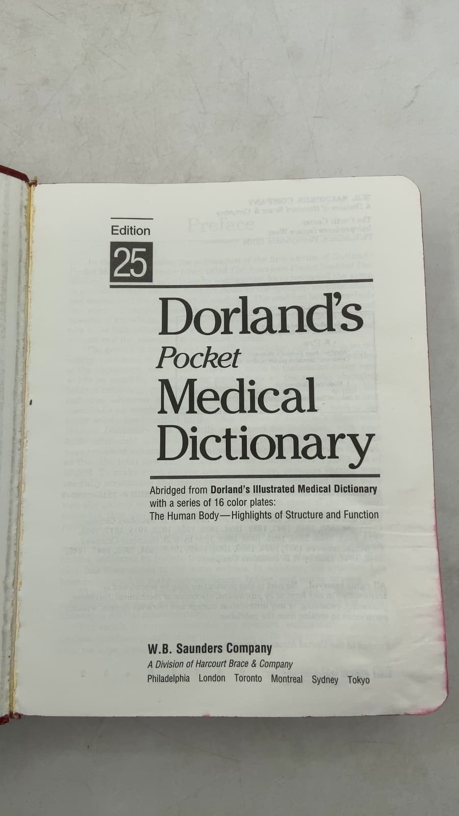 Dorland's Pocket Medical Dictionary - title page