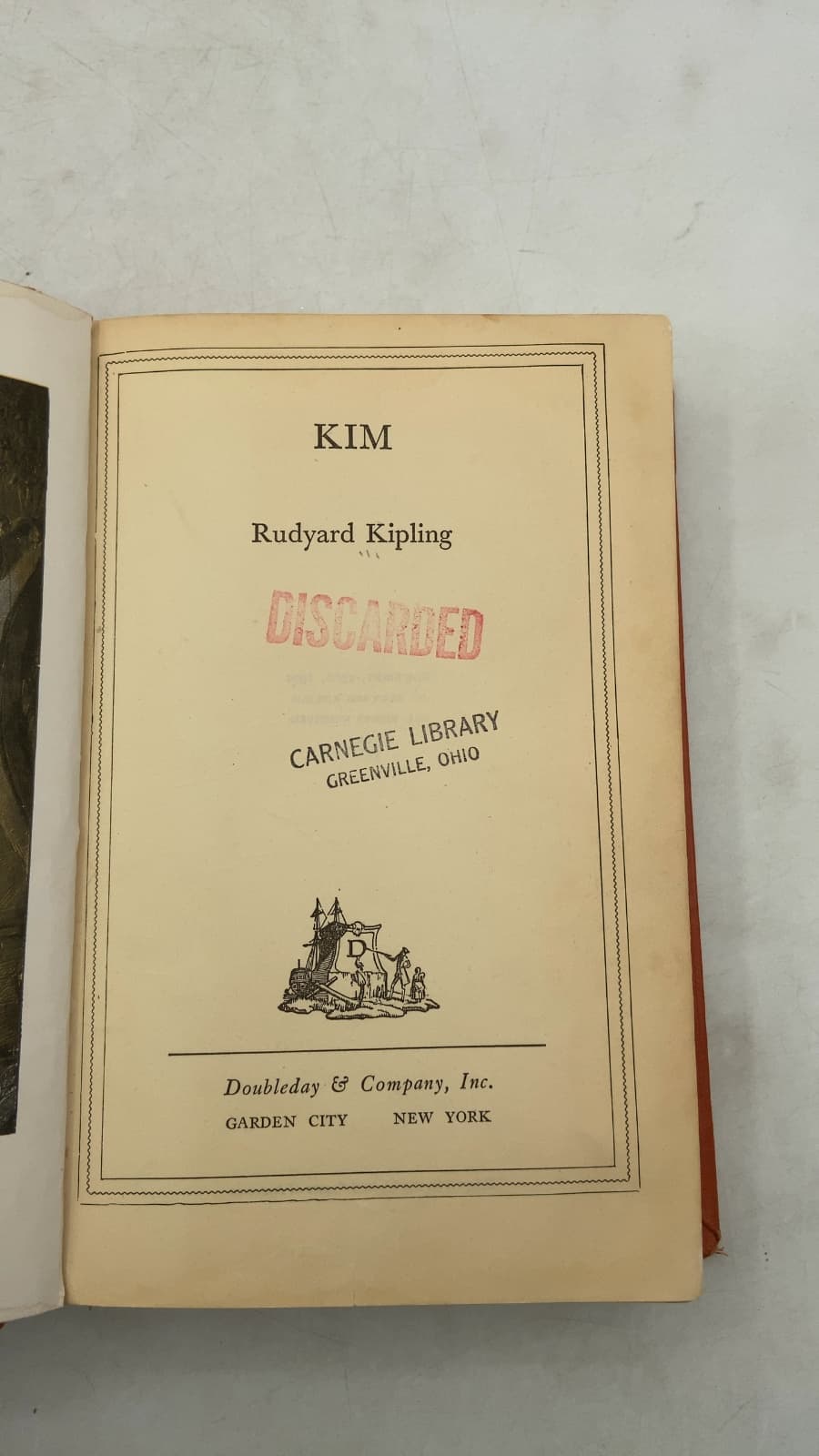 KIM by Rudyard Kipling - title page