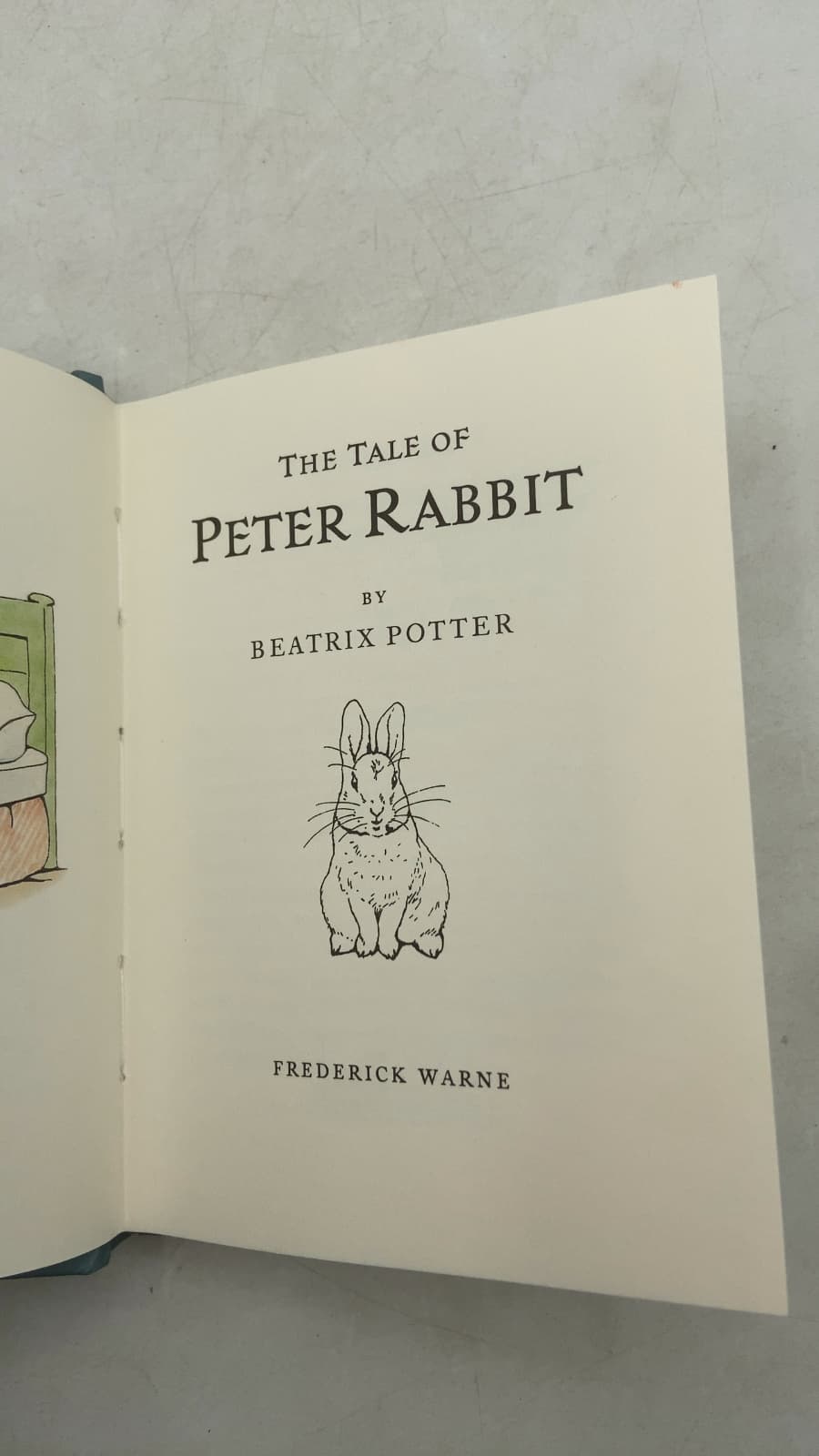 The Tale of Peter Rabbit by Beatrix Potter - title page