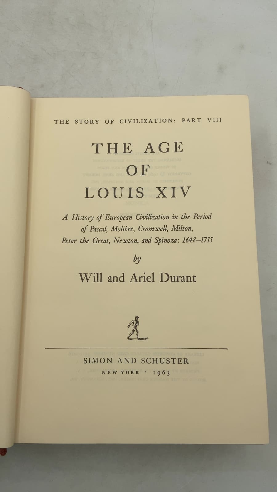 THE AGE OF Louis XIV by Will and Ariel Durant - title page