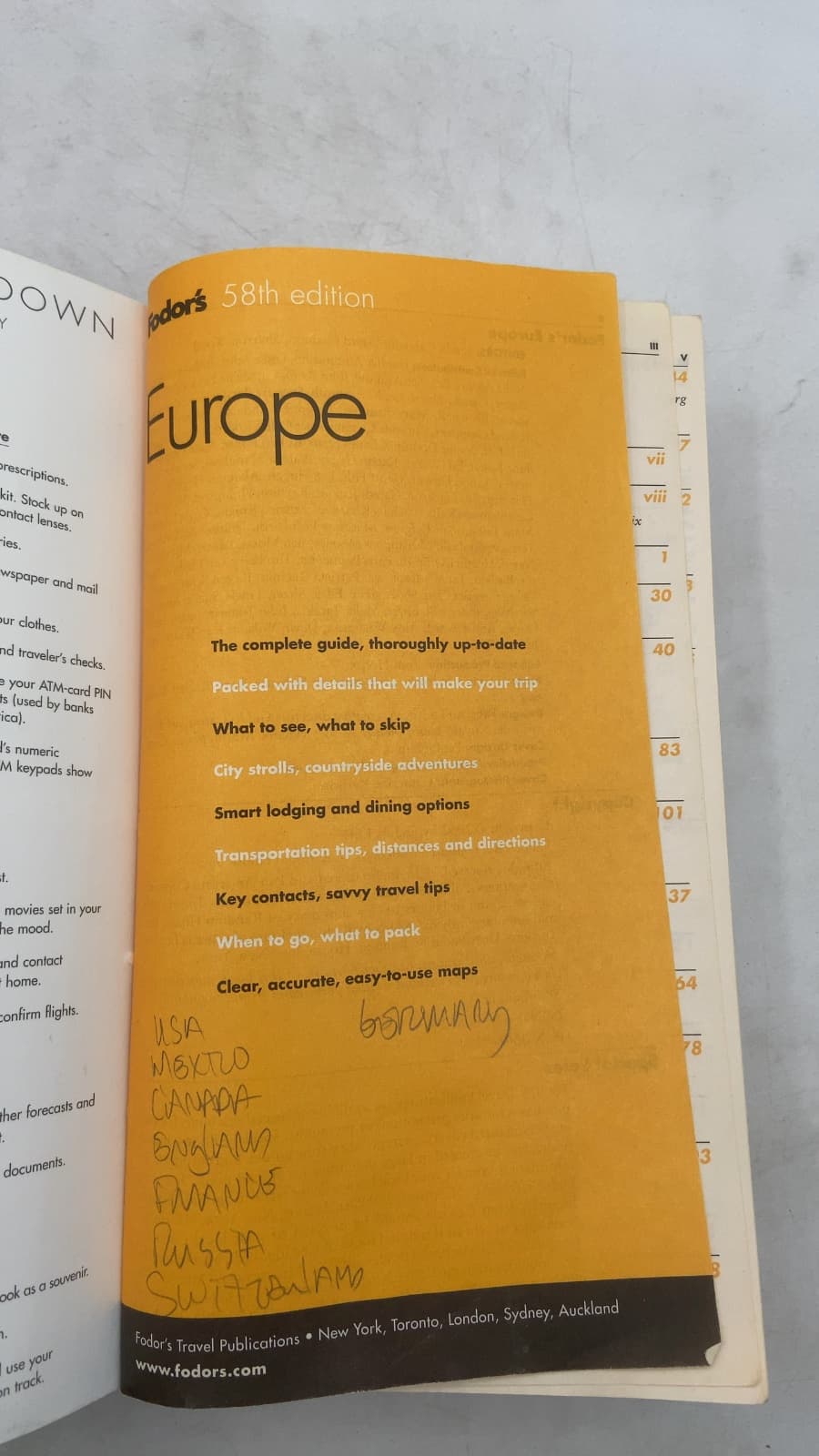 Europe by Linda Cabasin, David Cashion, Sharron Wood (Editors) - title page