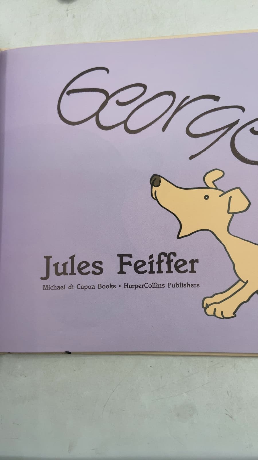 Bark, George by Jules Feiffer - title page