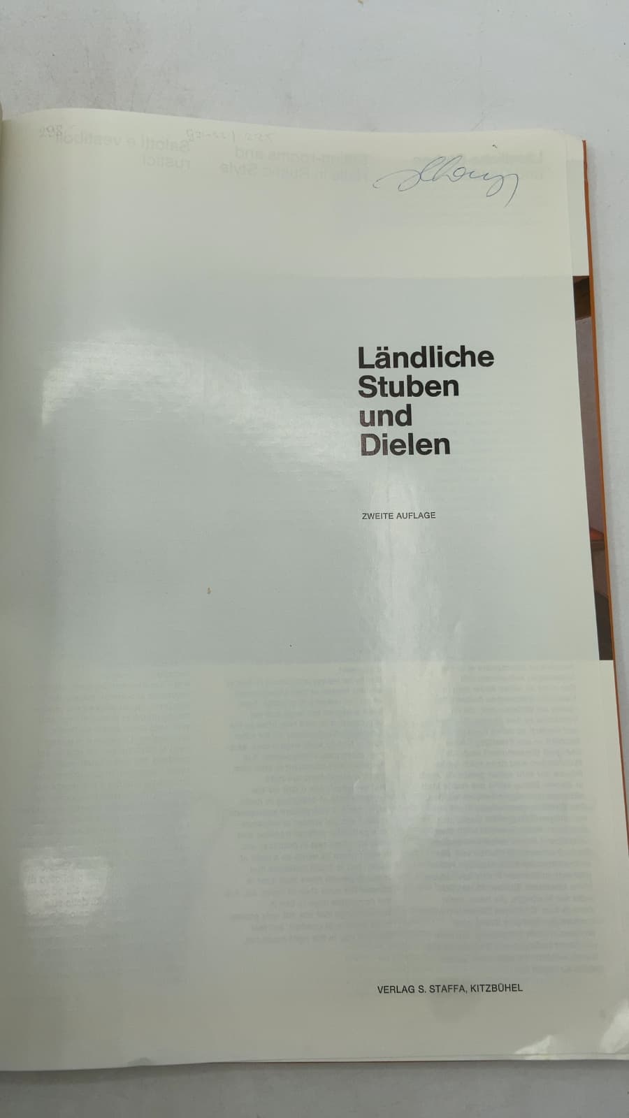 Ländliche Stuben und Dielen by S. Staffa - title page