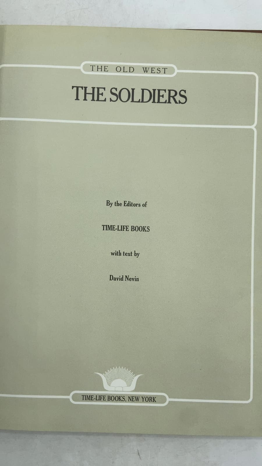 The Soldiers by David Nevin - title page