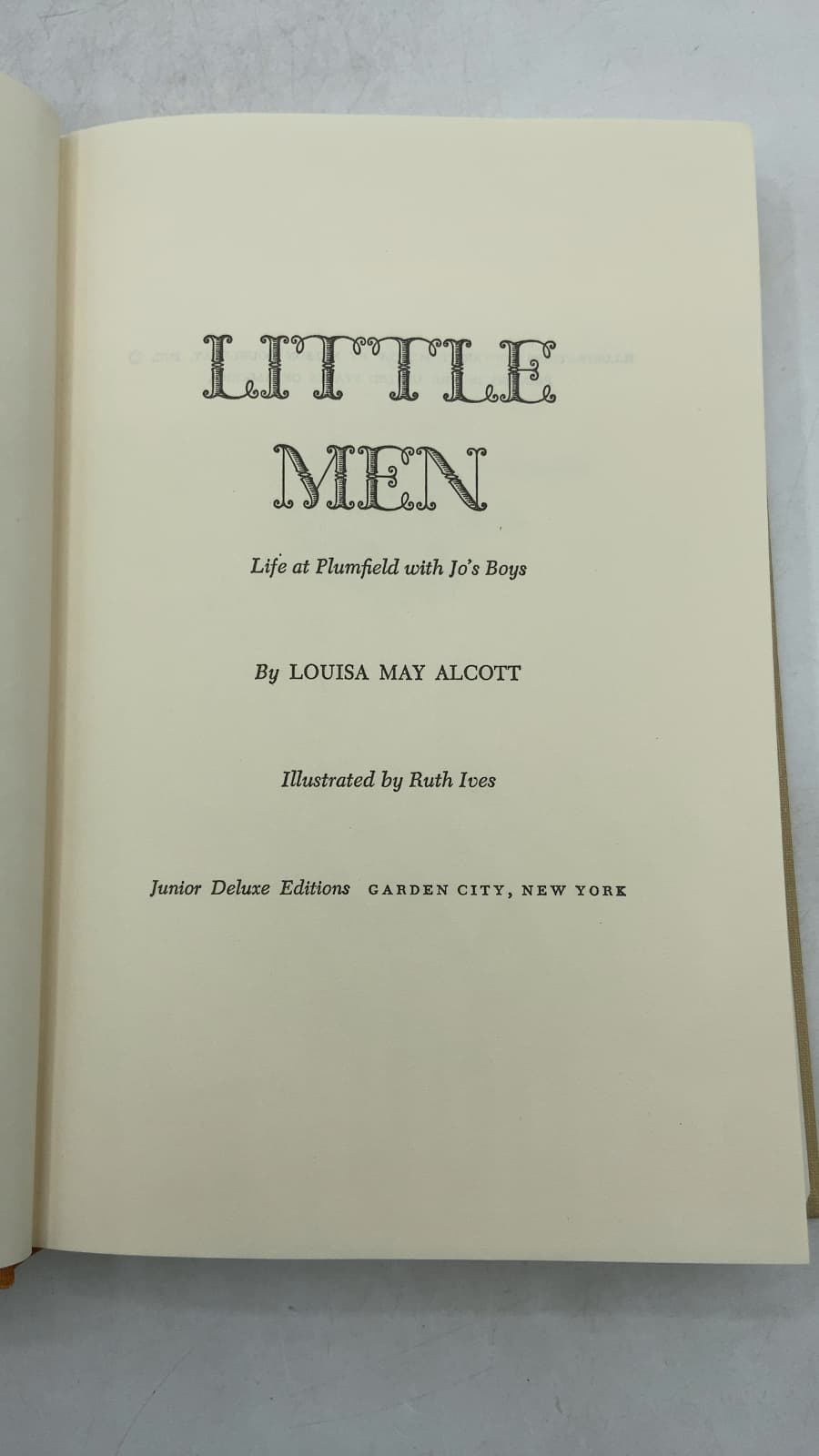 Little Men: Life at Plumfield with Jo's Boys by Louisa May Alcott - title page