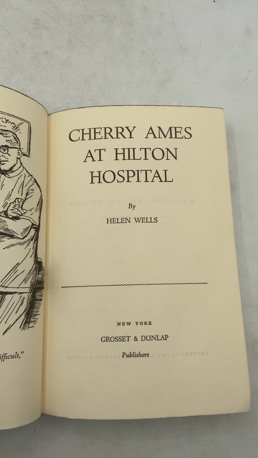 Cherry Ames at Hilton Hospital by Helen Wells - title page
