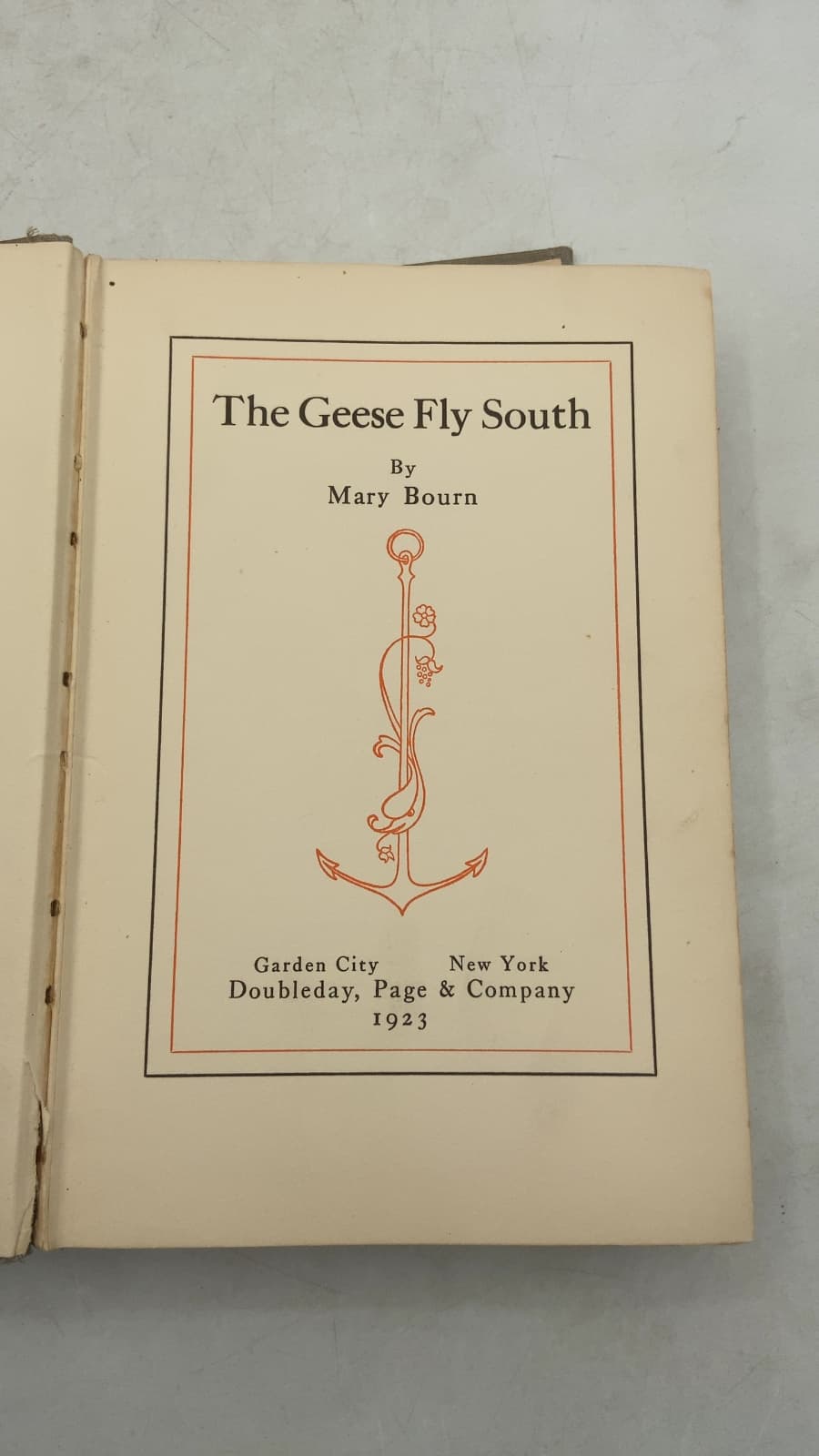 The Geese Fly South by Mary Bourn - title page