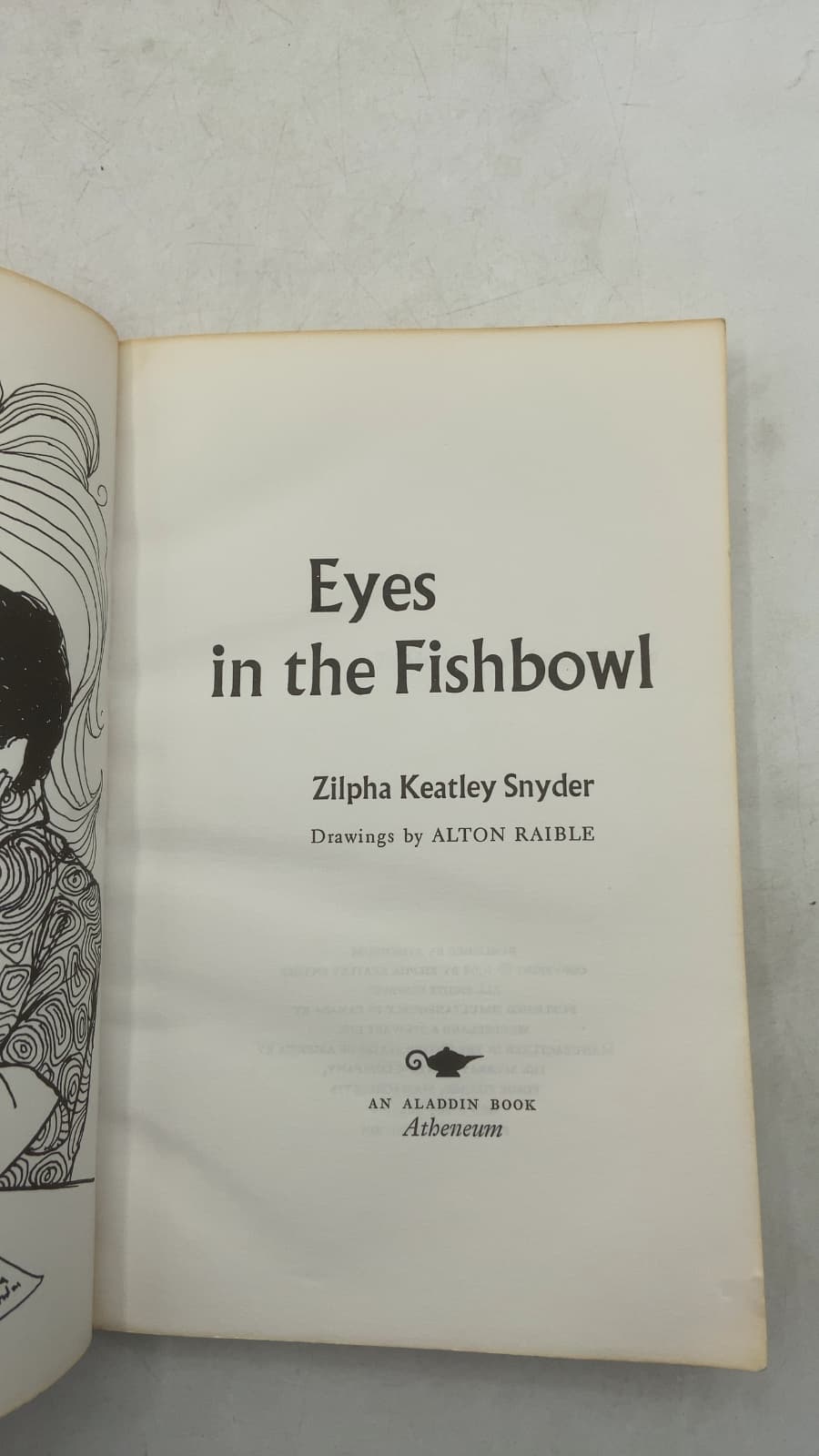 Eyes in the Fishbowl by Zilpha Keatley Snyder - title page