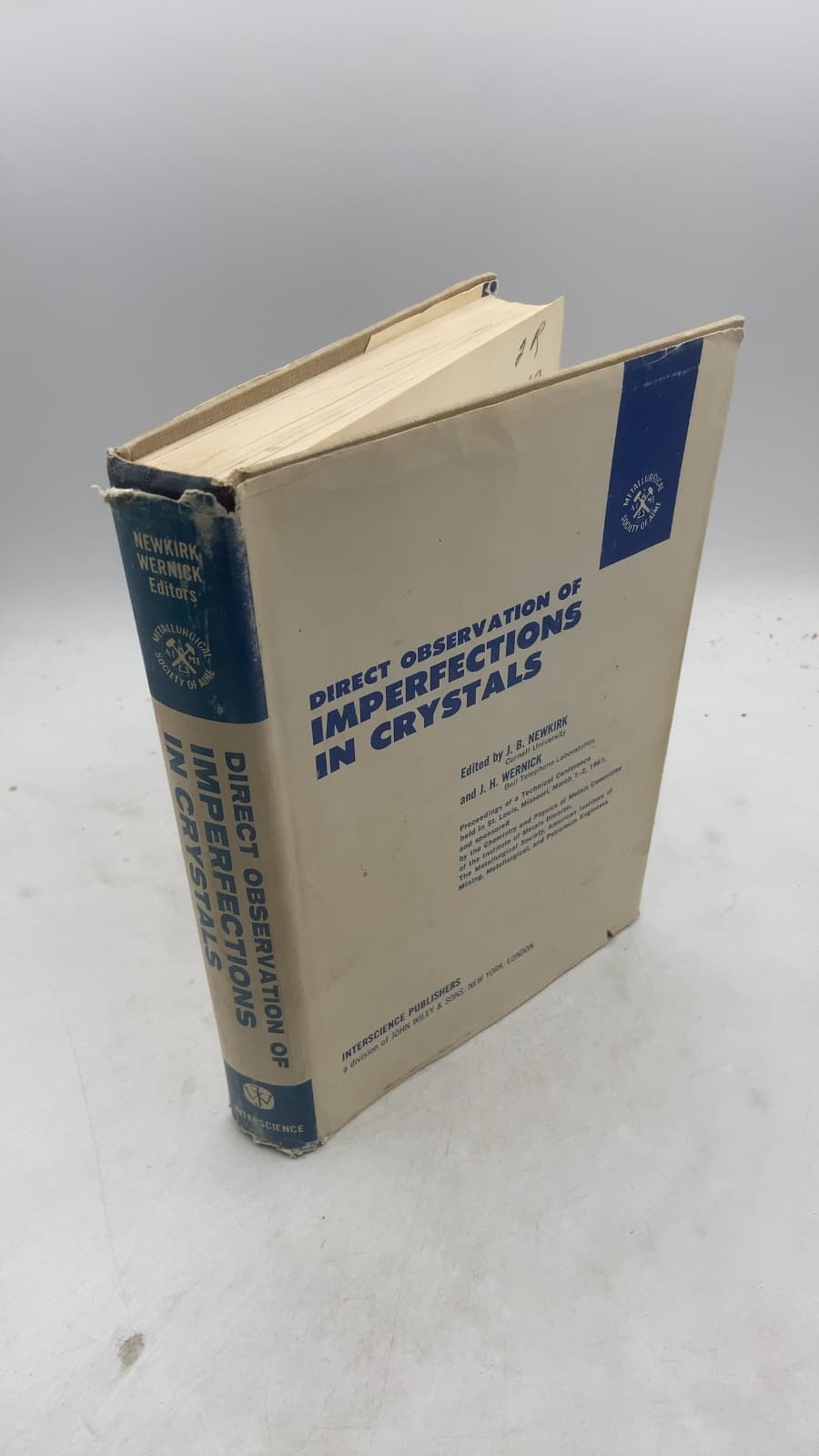 Direct Observation of Imperfections in Crystals by J. B. Newkirk and J. H. Wernick (Editors) - front cover