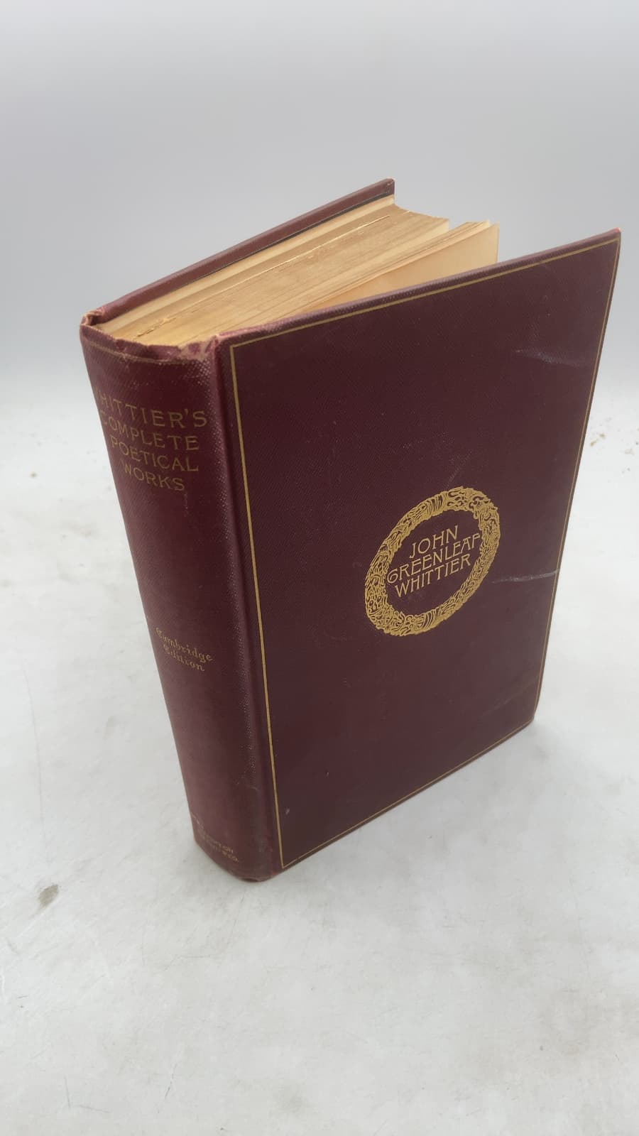 The Complete Poetical Works of John Greenleaf Whittier (Cambridge Edition) by John Greenleaf Whittier - front cover