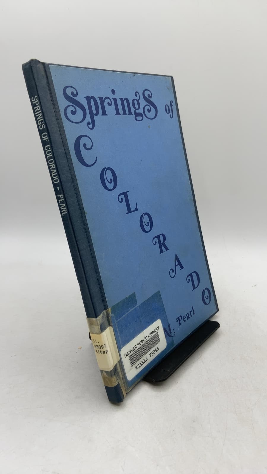 Springs of Colorado by Richard M. Pearl - front cover