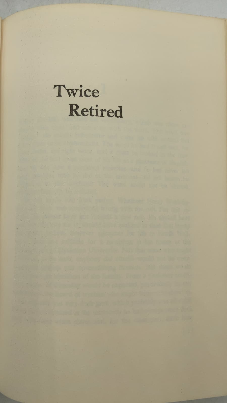 Twice Retired by Richard Lockridge - title page