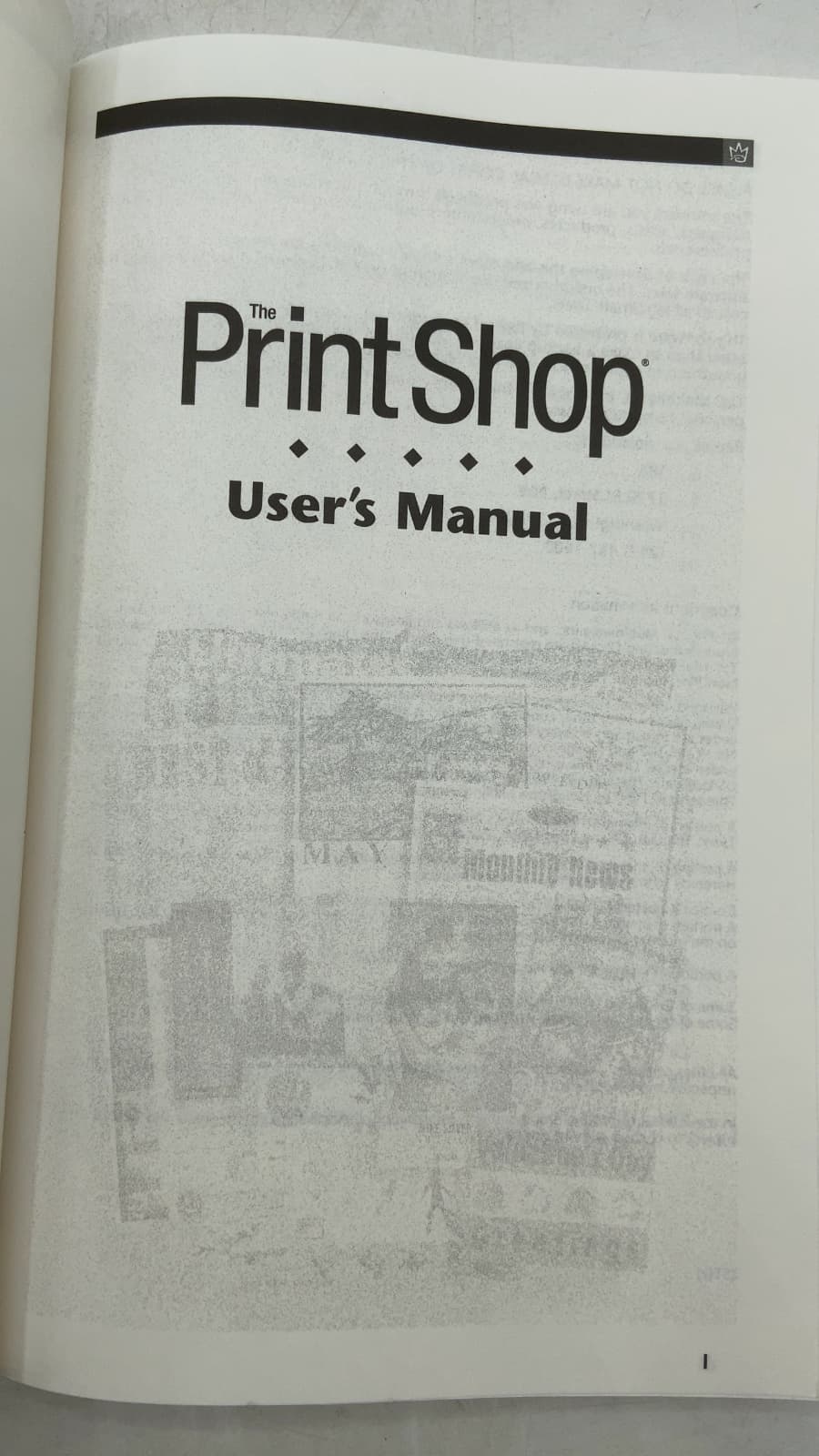 The Print Shop User's Manual - title page