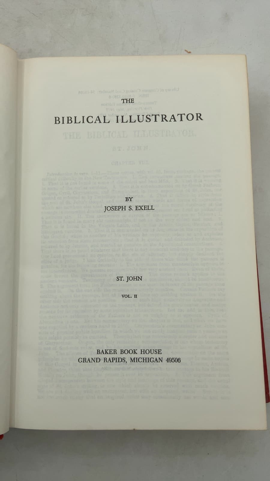 The Biblical Illustrator: St. John, Vol. II by Joseph S. Exell - title page