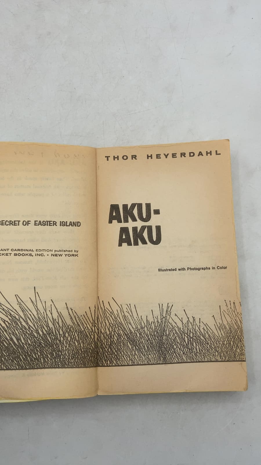 Aku-Aku: The Secret of Easter Island by Thor Heyerdahl - title page