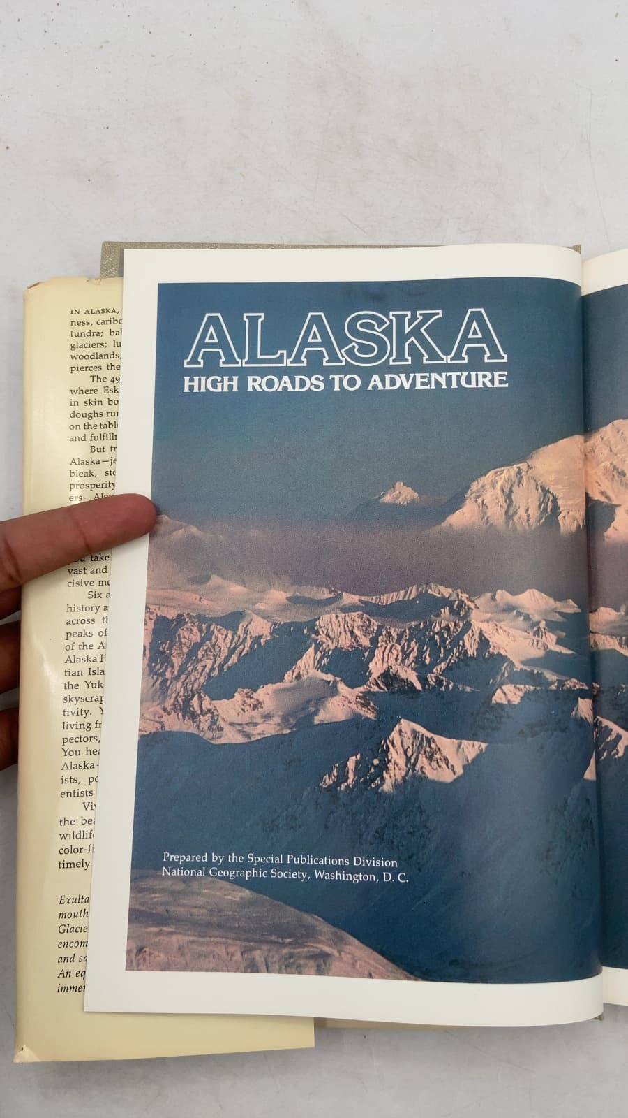 Alaska: High Roads to Adventure by National Geographic Society - title page