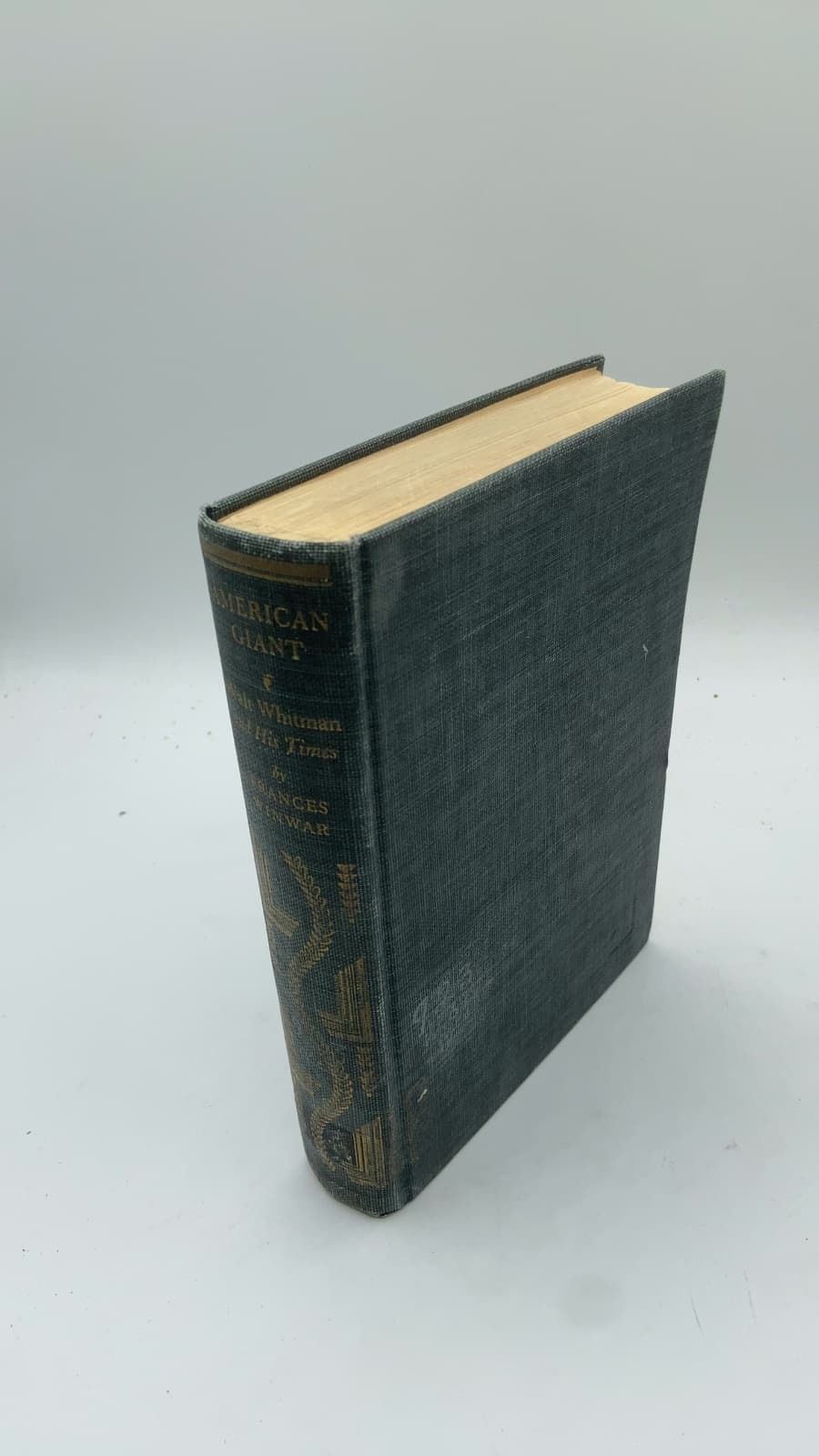 American Giant: Walt Whitman and His Times by Frances Winwar - front cover