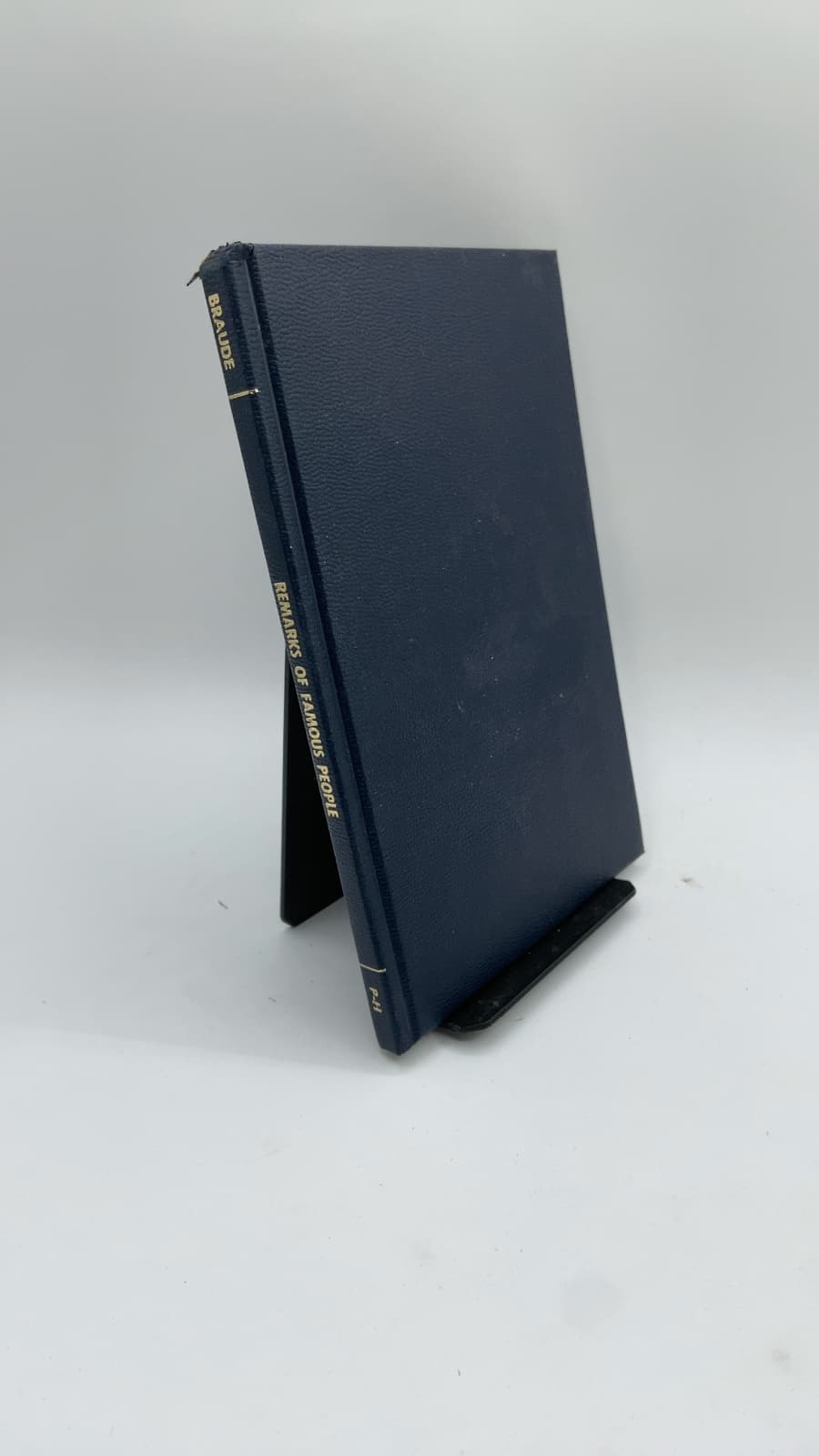 Complete Speaker's and Toastmaster's Library: Remarks of Famous People by Jacob M. Braude - front cover